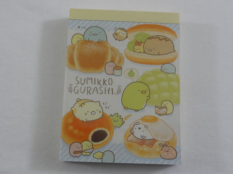 Cute Kawaii San-X Sumikko Gurashi Bread Bakers Mini Notepad / Memo Pad - A - 2019