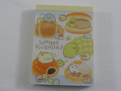 Cute Kawaii San-X Sumikko Gurashi Bread Bakers Mini Notepad / Memo Pad - A - 2019