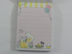 Cute Kawaii Hedgehog Bear Penguin Mugyutto Lemonade Stand Mini Notepad / Memo Pad - A - Stationery Design Writing Collection