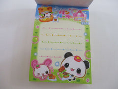Cute Kawaii Kamio Panda Burger Mini Notepad / Memo Pad - Stationery Designer Paper Collection