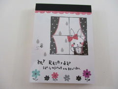 Cute Kawaii Mind Wave Rabbit My Rainy Day Mini Notepad / Memo Pad - Stationery Design Writing Collection