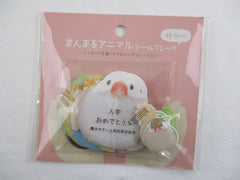 Cute Kawaii Kamio Birds Write on Flake Stickers Sack - for Journal Planner Agenda Craft Scrapbook