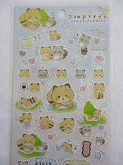 Cute Kawaii San-X Kokoro Araiguma Raccoon Sticker Sheet 2020 - A - for Planner Journal Scrapbook Craft