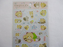 Cute Kawaii San-X Kokoro Araiguma Raccoon Sticker Sheet 2020 - B - for Planner Journal Scrapbook Craft