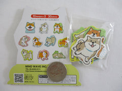 Cute Kawaii Mind Wave Dog Puppies Flake Stickers Sack - C - for Journal Agenda Planner Scrapbooking Craft