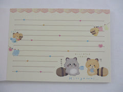 Cute Kawaii San-X Kokoro Araiguma Raccoon 4 x 6 Inch Notepad / Memo Pad - A - Stationery Designer Paper Collection