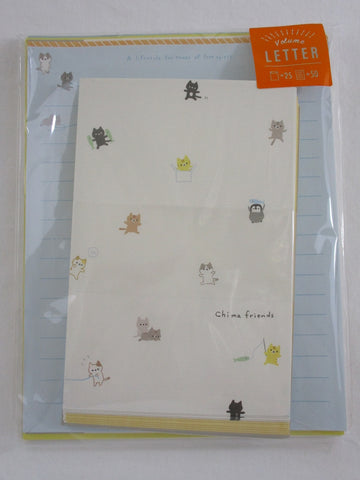Cute Kawaii Kamio Chima Friends Cat Panda Penguin Rabbit Letter Set Pack - Stationery Writing Paper Penpal