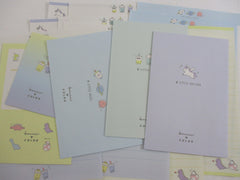 Cute Kawaii Kamio Little Bubble Tea Dino Unicorn Planet Letter Sets - Stationery Writing Paper Envelope