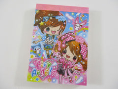 Cute Kawaii Kamio Girl Friend Best Friend Airy Angels Mini Notepad / Memo Pad - Stationery Design Writing Collection