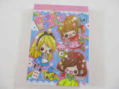 Cute Kawaii Crux Girl Friend Best Friend Fairytale Girls Mini Notepad / Memo Pad - Stationery Design Writing Collection
