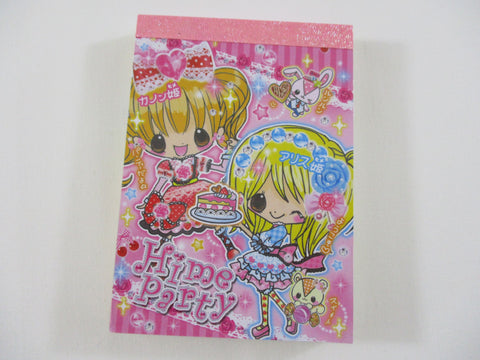 Cute Kawaii Kamio Girl Friend Best Friend Hime Party Mini Notepad / Memo Pad - Stationery Design Writing Collection