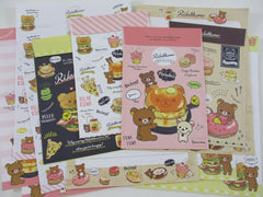 Cute Kawaii San-X Rilakkuma Doughnut Breakfast Cafe Letter Sets - Stationery Writing Paper Envelope