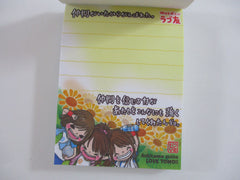 Cute Kawaii Kamio Girl Friend Best Friend School Mix Mini Notepad / Memo Pad - Stationery Design Writing Collection