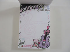 Cute Kawaii San-X Bear Ghost Music Girl's Rush Mini Notepad / Memo Pad - Stationery Designer Paper Collection