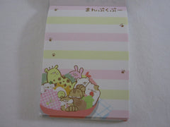 Cute Kawaii Crux Hamster Squirrel Rabbit Animal Food Tray Mini Notepad / Memo Pad - Stationery Design Writing Collection