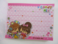 Cute Kawaii Q-Lia Girl Friend Best Friend Candy Mix Mini Notepad / Memo Pad - Stationery Design Writing Collection