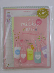 Cute Kawaii Q-Lia Milky Days Letter Set Pack - Stationery Paper Envelope Penpal
