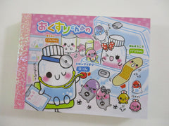 Cute Kawaii Kamio Capsule Doctor Bandaid Mini Notepad / Memo Pad - Stationery Design Writing - Rare Vintage Collectible