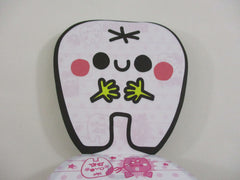 Cute Kawaii Kamio Tooth Dentist Diecut Mini Notepad / Memo Pad - Stationery Design Writing - Rare Vintage Collectible