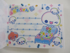 Cute Kawaii Kamio Soap Bubble Awa Chan Mini Notepad / Memo Pad - A - Stationery Designer Paper Collection - Super Rare