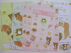 Cute Kawaii San-X Rilakkuma Bakery Letter Sets - Collectible Stationery Writing Paper Envelope