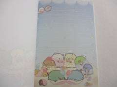 Cute Kawaii San-X Sumikko Gurashi Night Sleep Pajama Party theme 4 x 6 Inch Notepad / Memo Pad - Stationery Designer Paper Collection