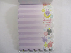 Cute Kawaii Q-Lia Innocent Star Bear Cat Rabbit 4 x 6 Inch Notepad / Memo Pad - Stationery Designer Paper Collection