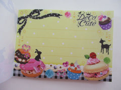 Cute Kawaii Q-Lia Deco Cute Sweets Rabbit Mini Notepad / Memo Pad - Vintage and Rare - Stationery Design Writing