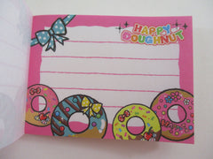 Cute Kawaii Kamio Happy Doughnut Mini Notepad / Memo Pad - Stationery Designer Paper Collection
