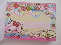 Cute Kawaii Kamio Strawberry Marshmallow Mini Notepad / Memo Pad - Stationery Designer Paper Collection