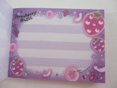 Cute Kawaii Kamio Strawberry Music Mini Notepad / Memo Pad - Stationery Designer Paper Collection