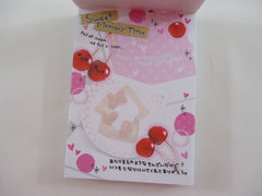 Cute Kawaii Crux Sweet Memory Time Cherries Mini Notepad / Memo Pad - Stationery Designer Paper Collection