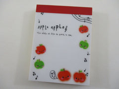 Cute Kawaii Q-Lia Apple Apple Smile Mini Notepad / Memo Pad - Stationery Designer Paper Collection
