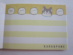 Cute Kawaii Kamio Kuro and Pome Dog Puppies Mini Notepad / Memo Pad - Stationery Design Writing Collection