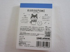 Cute Kawaii Kamio Kuro and Pome Dog Puppies Mini Notepad / Memo Pad - Stationery Design Writing Collection