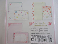 Cute Kawaii Kamio Loving Day Hearts Letter Set Pack - Stationery Writing Paper Penpal