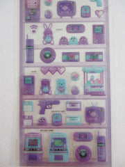 Cute Kawaii Crux Pick Me Sticker Sheet - Purple - Game Record Disk Fun Arcade - for Journal Planner Craft