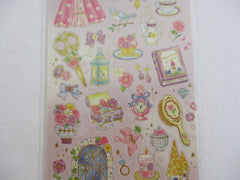 Cute Kawaii Mind Wave Fairy Tale Princess Theme Sticker Sheet - Pink Jewel Castle - for Journal Planner Craft