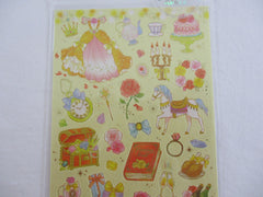 Cute Kawaii Mind Wave Fairy Tale Princess Theme Sticker Sheet - Yellow Rose - for Journal Planner Craft