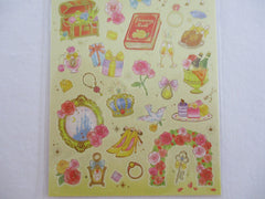 Cute Kawaii Mind Wave Fairy Tale Princess Theme Sticker Sheet - Yellow Rose - for Journal Planner Craft