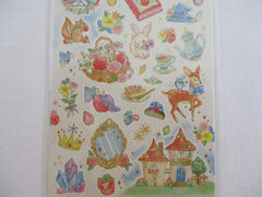 Cute Kawaii Mind Wave Fairy Tale Princess Theme Sticker Sheet - White Apple Forest - for Journal Planner Craft