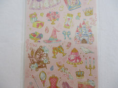 Cute Kawaii Mind Wave Fairy Tale Princess Theme Sticker Sheet - Pink Sleeping Beauty - for Journal Planner Craft
