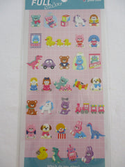 Cute Kawaii Mind Wave Peppy Full Series - Bear Dino Duck Toy Rabbit Bunny Dog Puppies Robot Sticker Sheet - for Journal Planner Craft