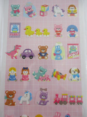 Cute Kawaii Mind Wave Peppy Full Series - Bear Dino Duck Toy Rabbit Bunny Dog Puppies Robot Sticker Sheet - for Journal Planner Craft