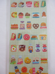 Cute Kawaii Mind Wave Peppy Full Series - Bread Bagel Bakery Pretzel Jam Strawberry Donut Peanut Butter Sticker Sheet - for Journal Planner Craft