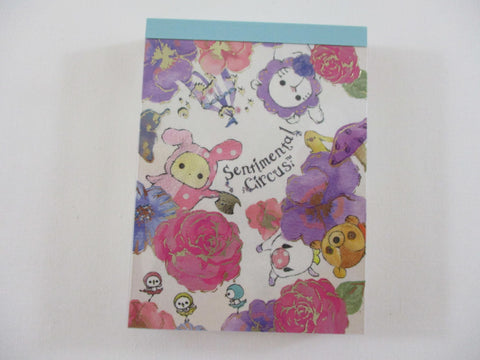 Cute Kawaii San-X Sentimental Circus Mini Notepad / Memo Pad - B - Vintage Rare