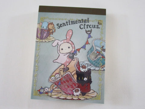 Cute Kawaii San-X Sentimental Circus Mini Notepad / Memo Pad - H - Vintage Rare