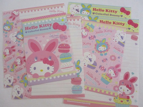 Sanrio Hello Kitty Colorful Bunny Letter Sets - 2010