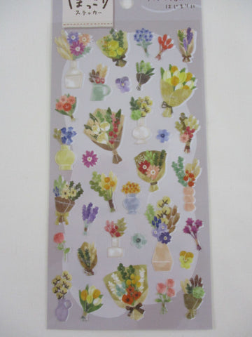Cute Kawaii MW - Flower Bouquet Sticker Sheet - for Journal Planner Craft