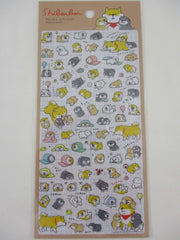 Cute Kawaii Mind Wave Dog Puppies Playful Blanket Roll Sticker Sheet - for Journal Planner Craft